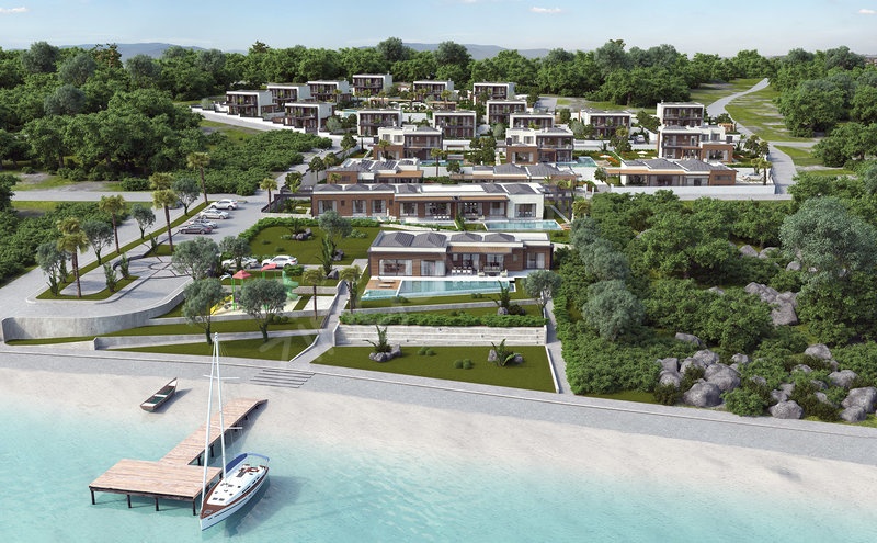 Prestigious Villa for Sale in Cesme on Beachfront Complex 